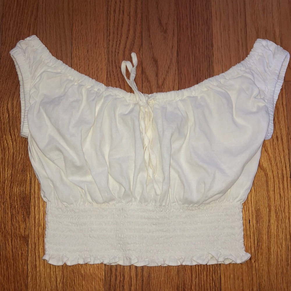 NWT brandy white crop top one size